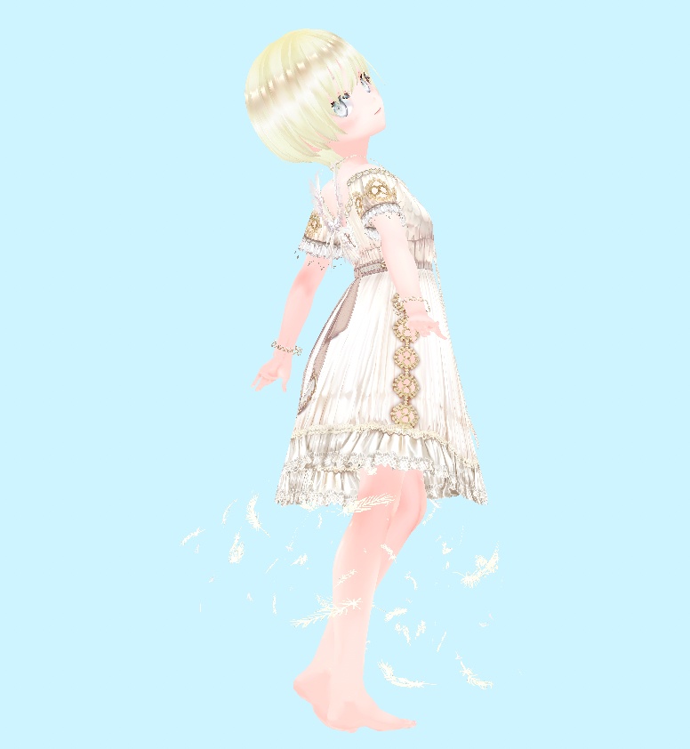 vroidstudio用テクスチャー(正式版対応) 天使のドレス 天使の羽 ロリータ衣装