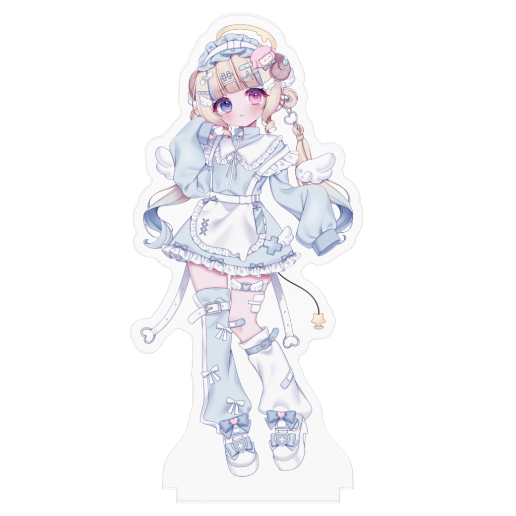 天使ねむる(100mm×100mm)泣き顔