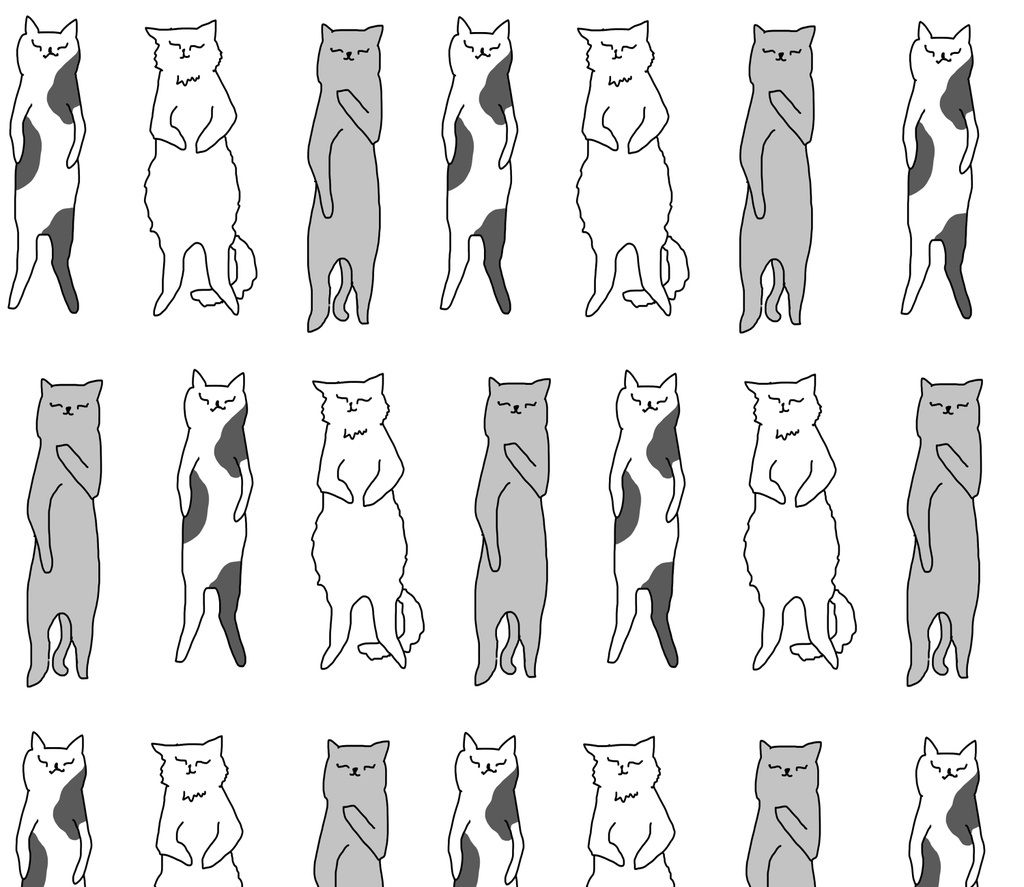【フリー素材】猫柄 - Bamboodog - BOOTH