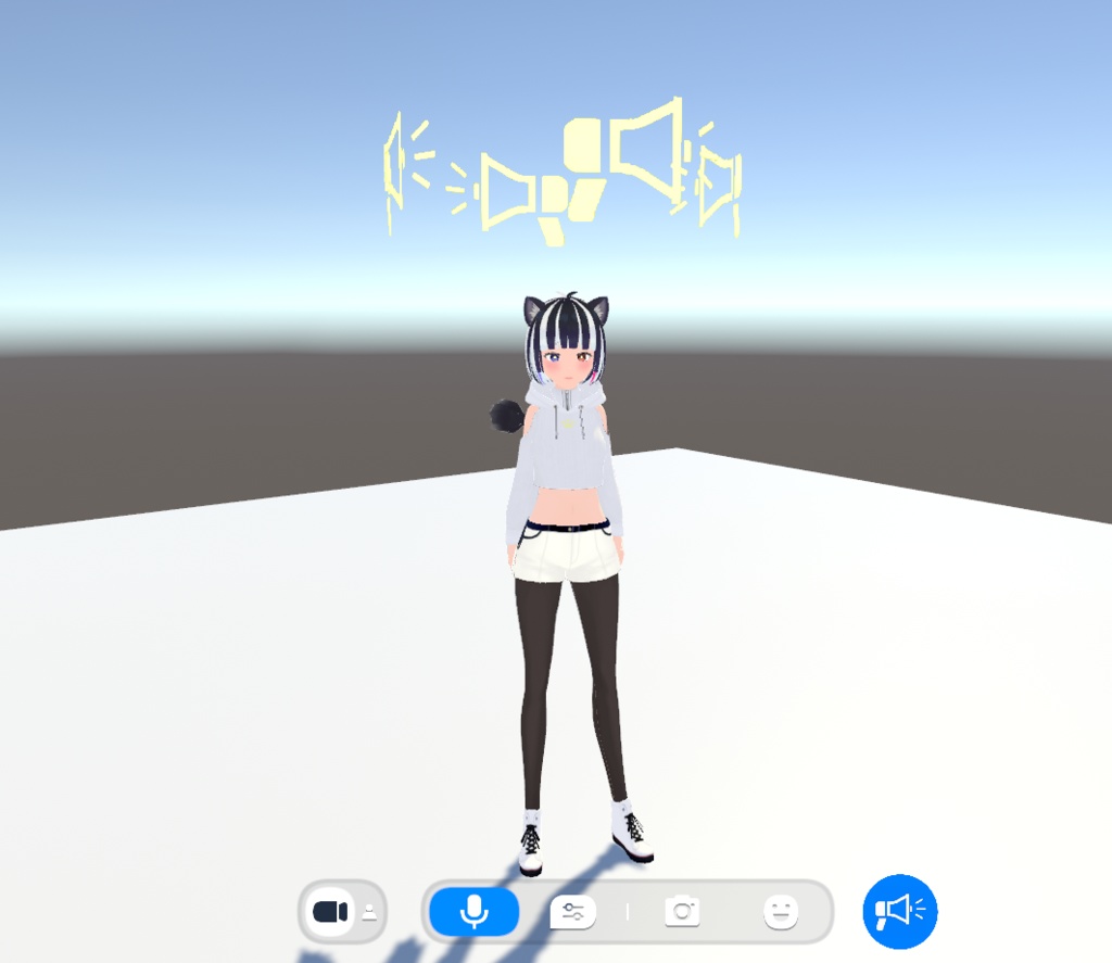 clusterギミック 追従式ワールドスピーカー ver1.0
