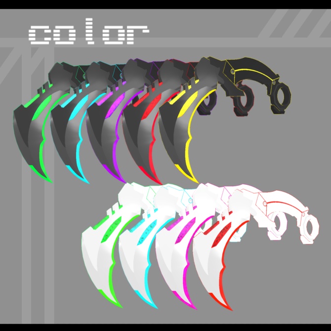 【MA対応】回せる!サイバーカランビットナイフ【VRChat】