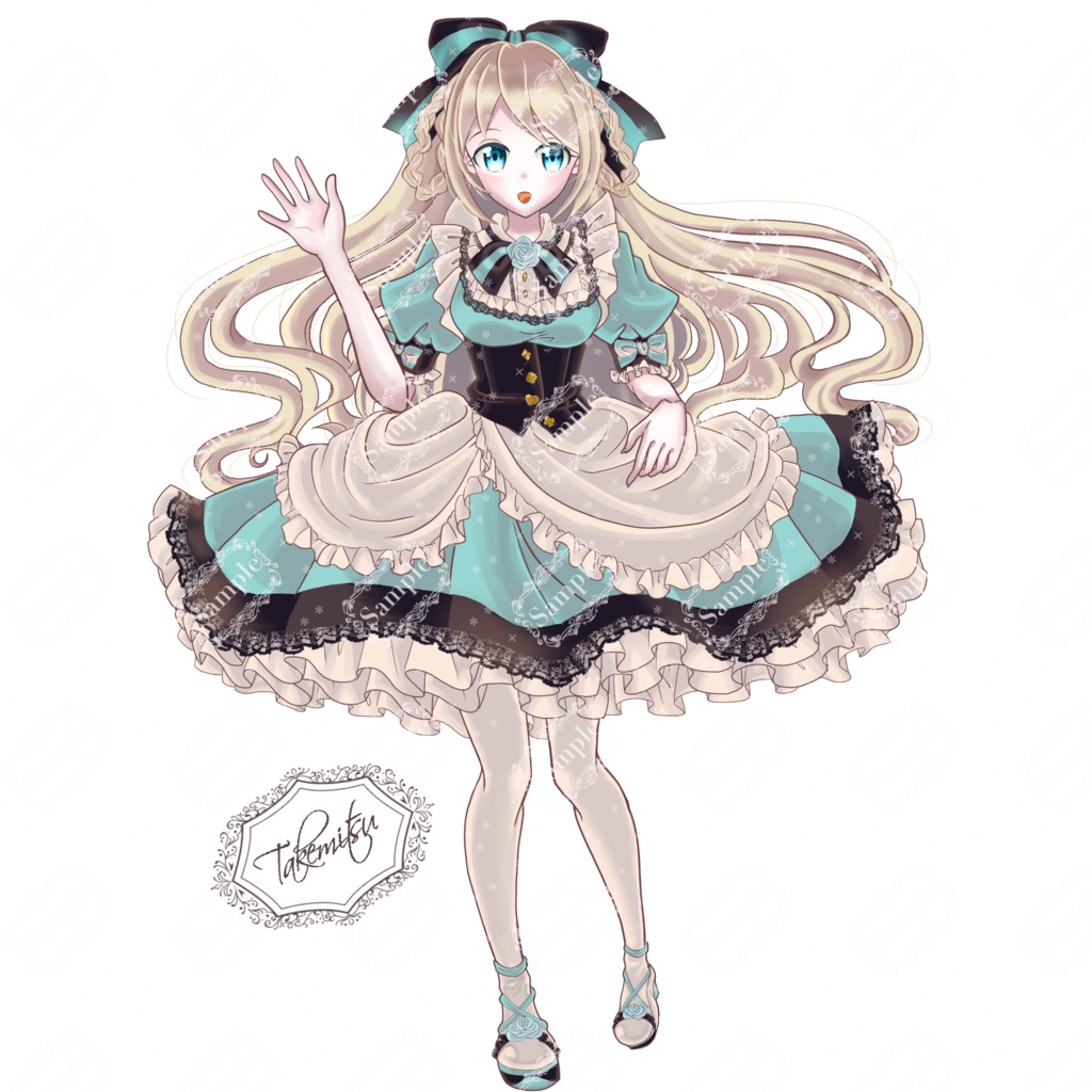 【パーツ分けPSD】アリス【Live2D用】