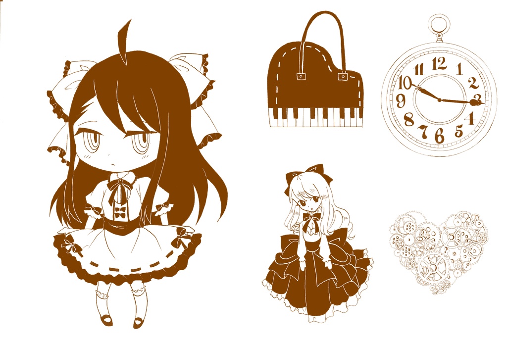 【シールとマグネット】Distorted Children