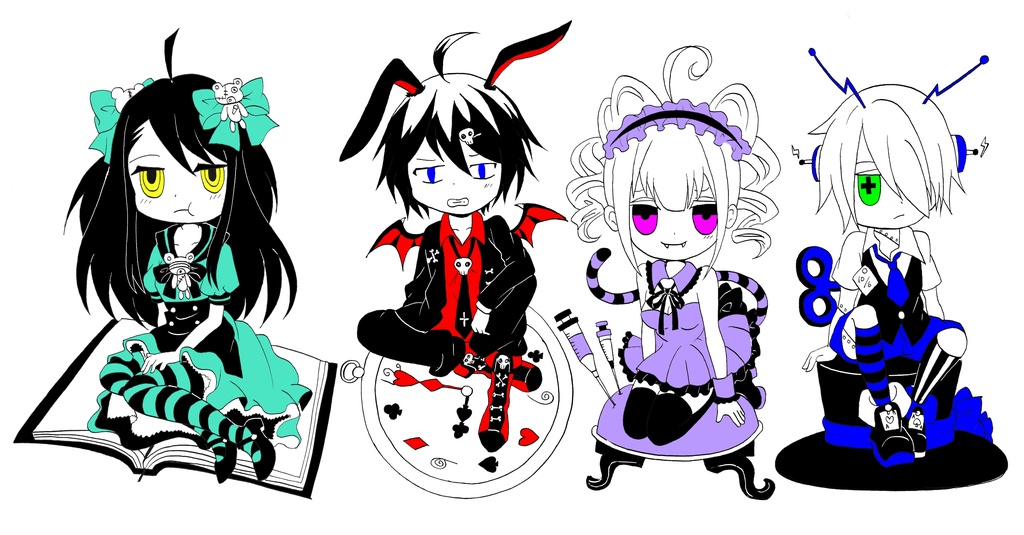 【シールとマグネット】Distorted Children