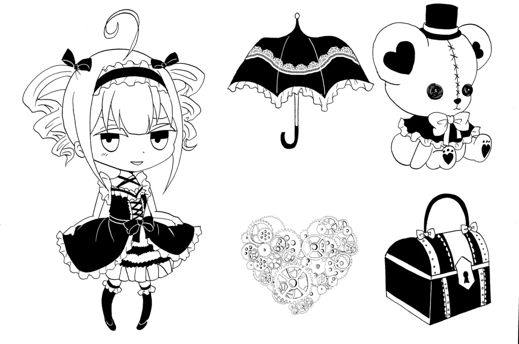 【シールとマグネット】Distorted Children