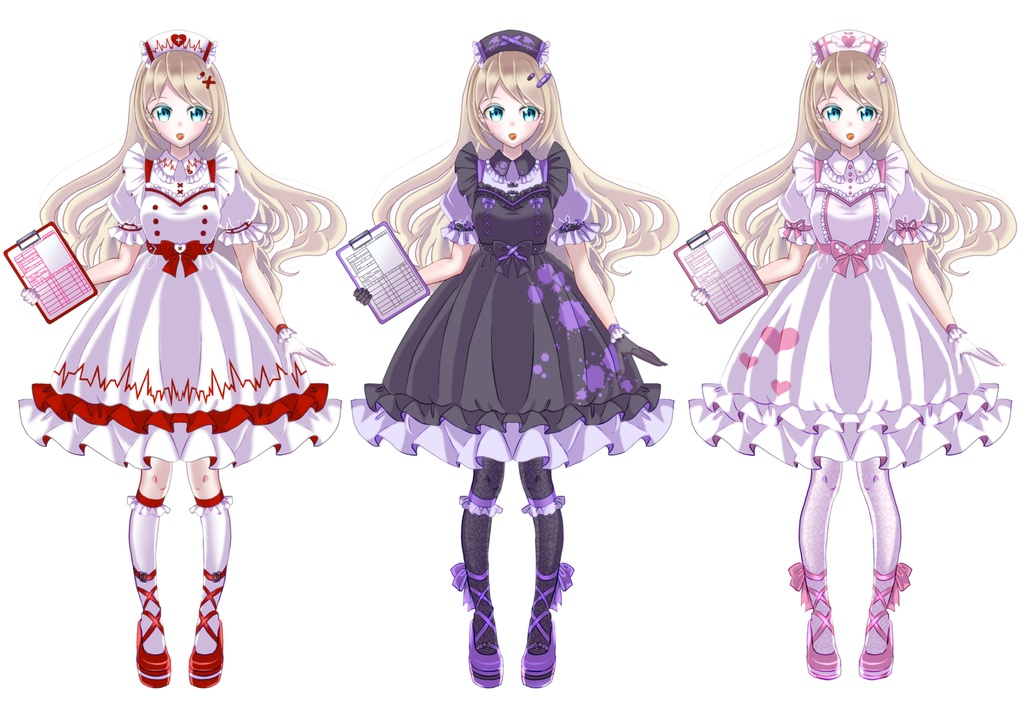 かわいいクラシックナースになれるセット【Vライバーさん向け】