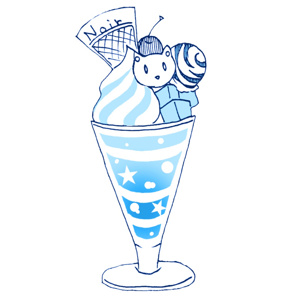 【フレークシール】喫茶ノワールのスイーツメニュー