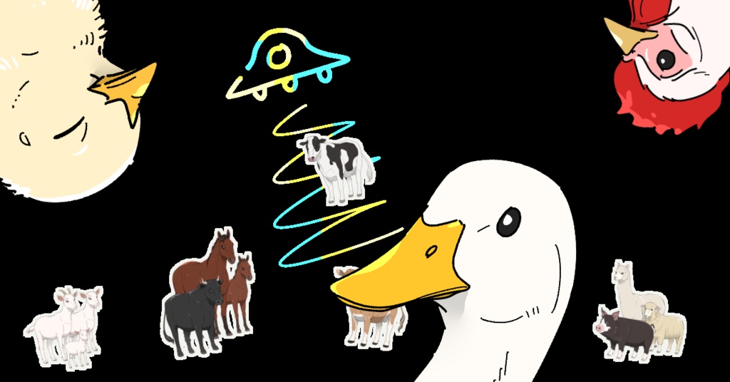 牧場の動物 素材集