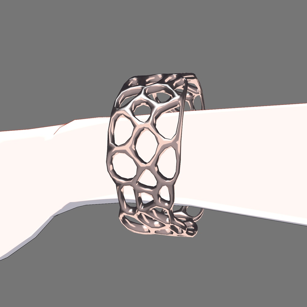 【無料/Free】Voronoi Cuff【ブレスレット】