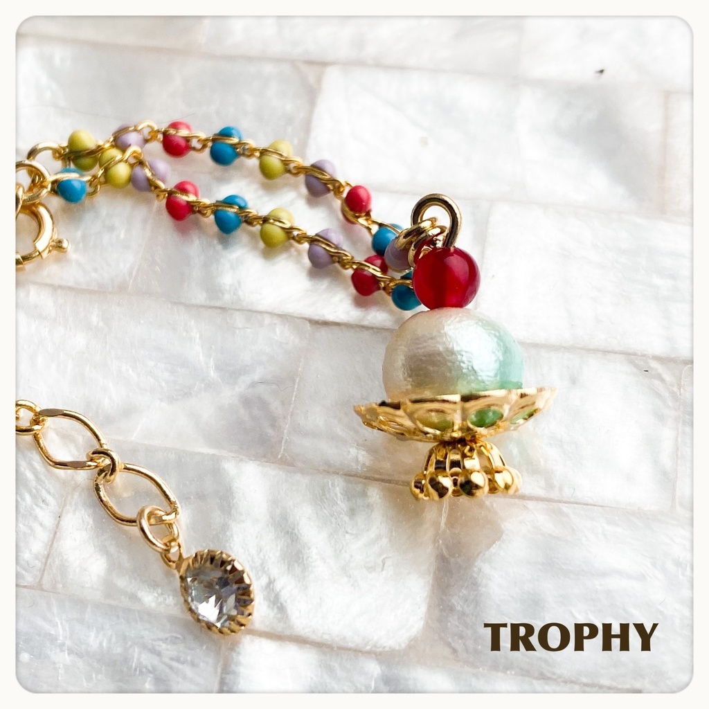 アイスクリーム　ぬいネックレス