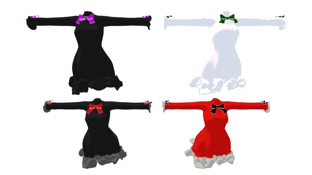 舞夜専用服 クリスマスフリルドレス シェイプキー対応