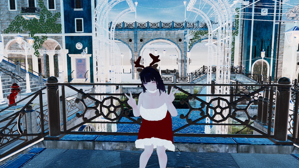 くろなつ専用服 クリスマスファードレス シェイプキー対応