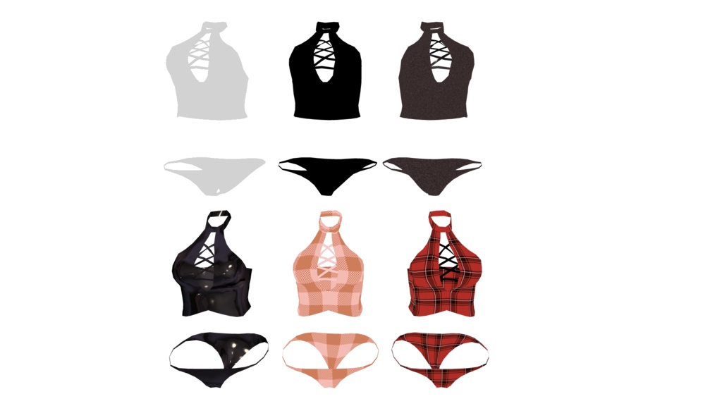 桔梗ちゃん専用服 ホルターネックトップス シェイプキー対応