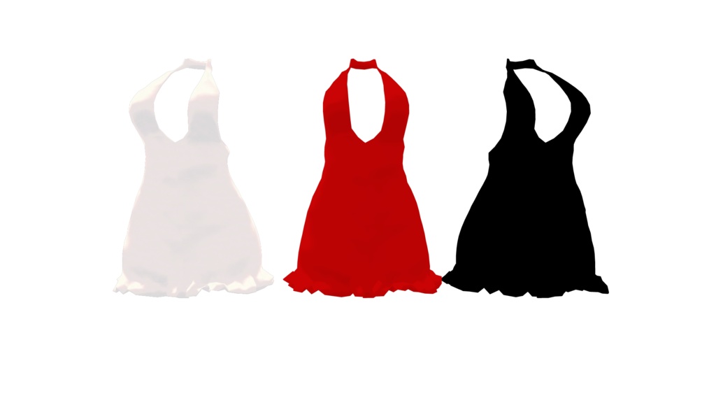 萌専用服 ネックホールドドレス シェイプキー対応