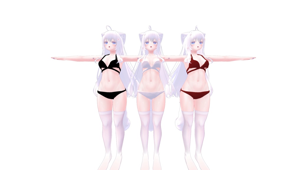 萌専用服 クロスバックビキニ 水着 シェイプキー・PB対応