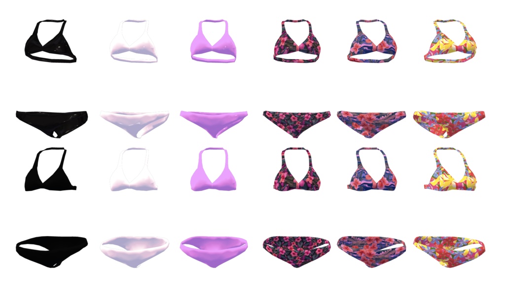 むんきちゃん対応 水着 シンプルビキニ Munkki SimpleBikini 胸シェイプキー対応