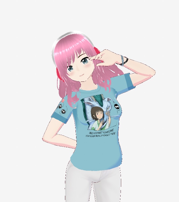 Spirited Away tshirt for your Vroid