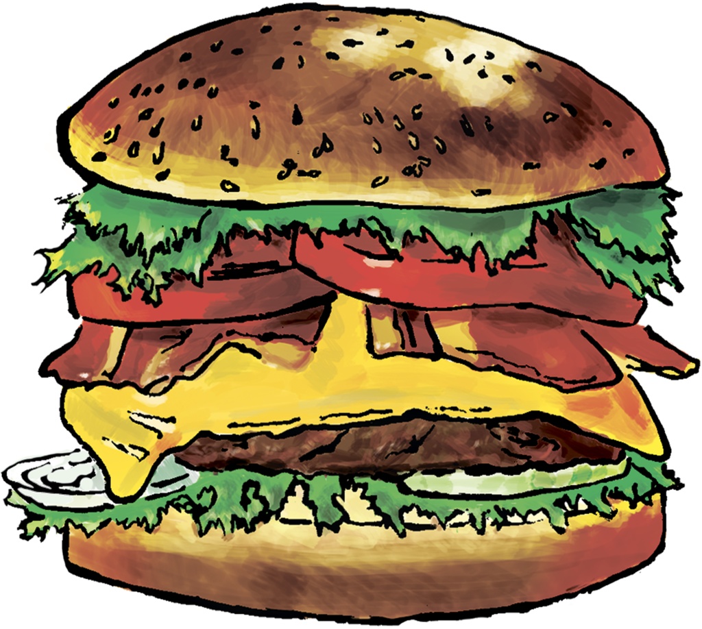 ハンバーガーチーズバーガー