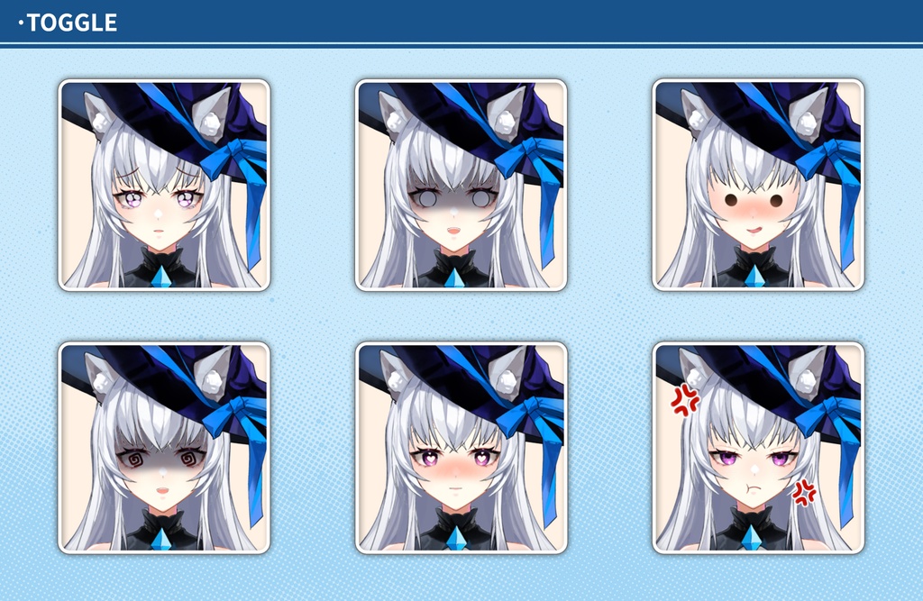 【live2dモデル】白い魔法の猫DLC(new version)【VtubeStudio/prpr対応】