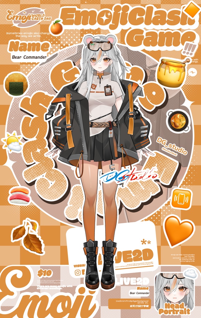 【live2dモデル】熊の指揮官 /Bear Commander