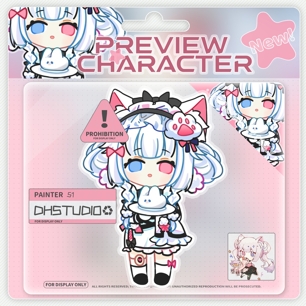 【live2dモデル】ちびサイバーパンクメイド【VtubeStudio対応】