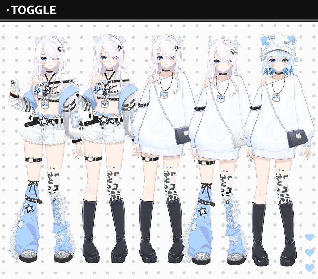 【live2dモデル】ユキヒョウ | 髪の色は変更可能