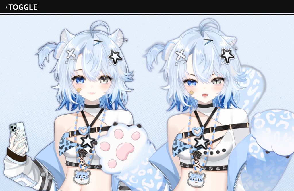 【live2dモデル】ユキヒョウ | 髪の色は変更可能