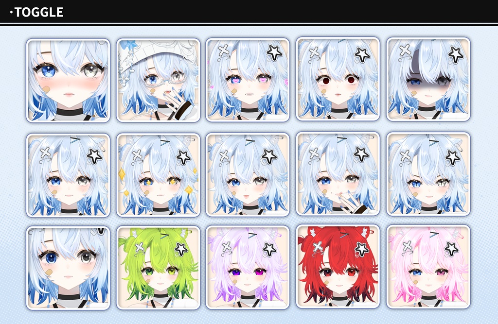 【live2dモデル】ユキヒョウ | 髪の色は変更可能