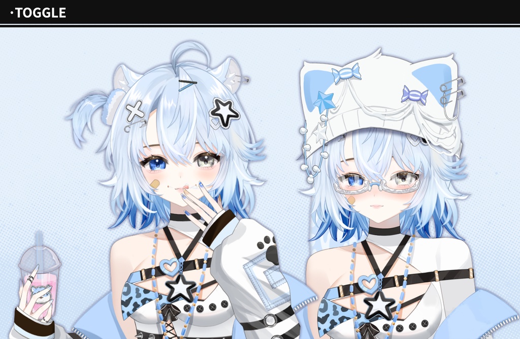 【live2dモデル】ユキヒョウ | 髪の色は変更可能