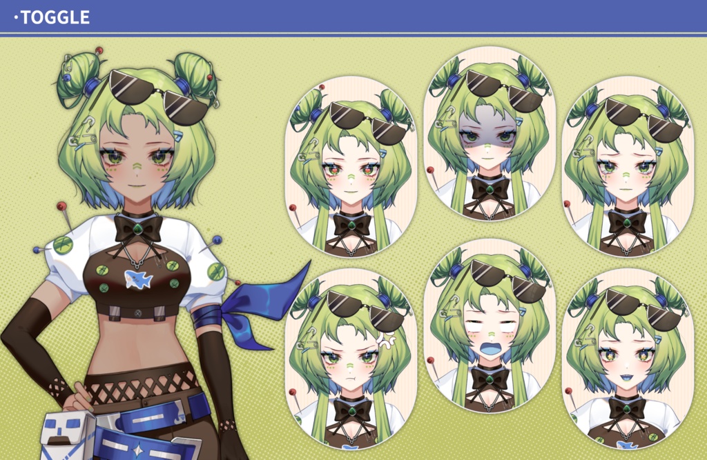 【live2dモデル】グリーンリン・スレッド/Greenlyn Thread/VtubeStudio対応