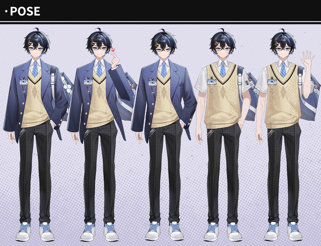 【live2dモデル】DK/男子高校生 2.0/Daily BOY 2.0