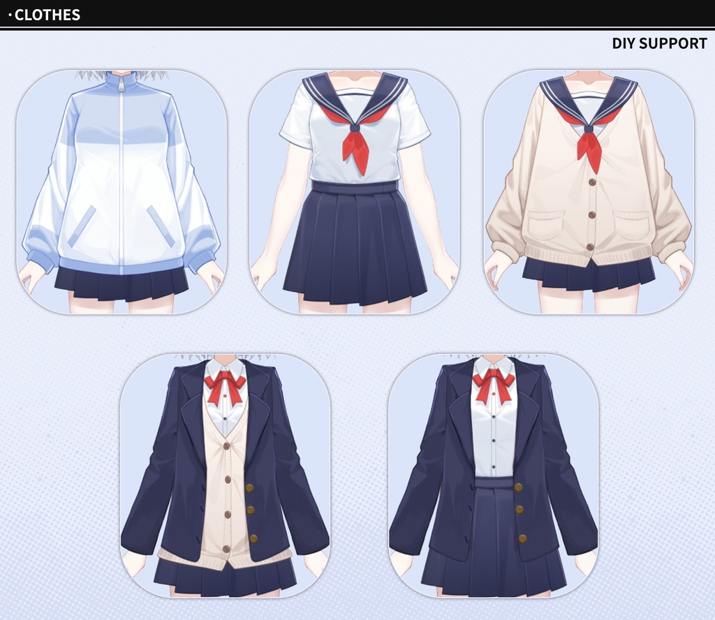 【汎用モデル】女子高校生