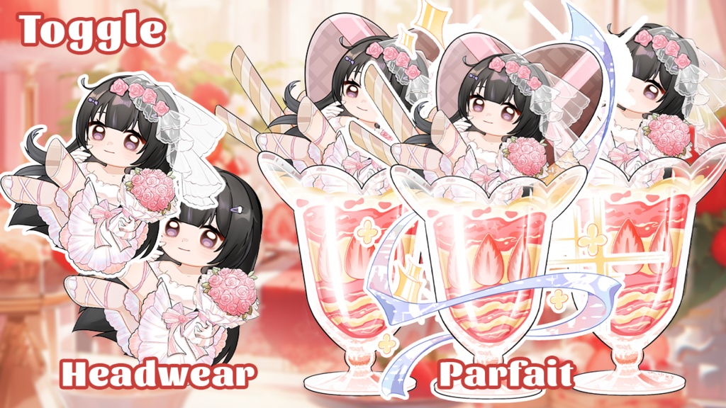 【live2d model】Desserts Bear Pajama CHIBI