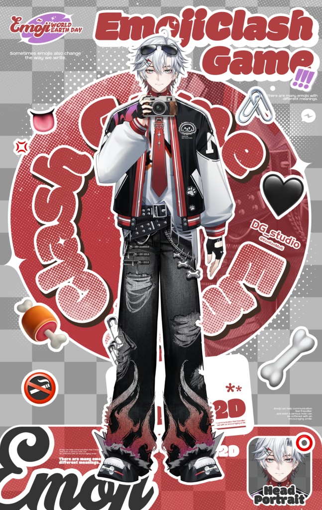 【Live2Dモデル】スト系男子/【Live2D Model】Streetwear Fashion Boy