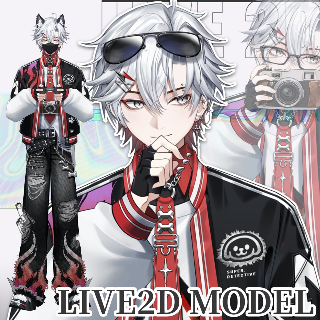 【Live2Dモデル】スト系男子/【Live2D Model】Streetwear Fashion Boy
