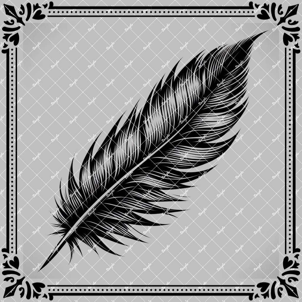 タトゥーデカール：Feather2