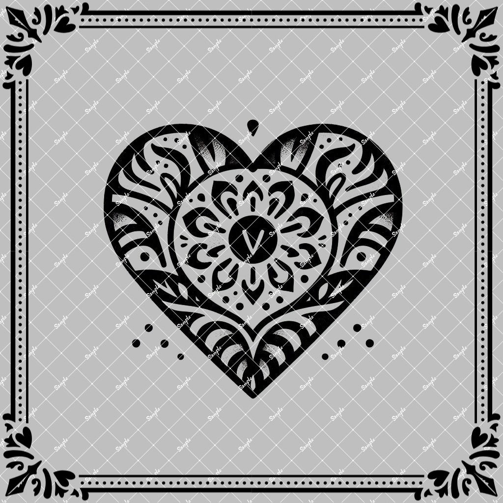 タトゥーデカール：Heart1
