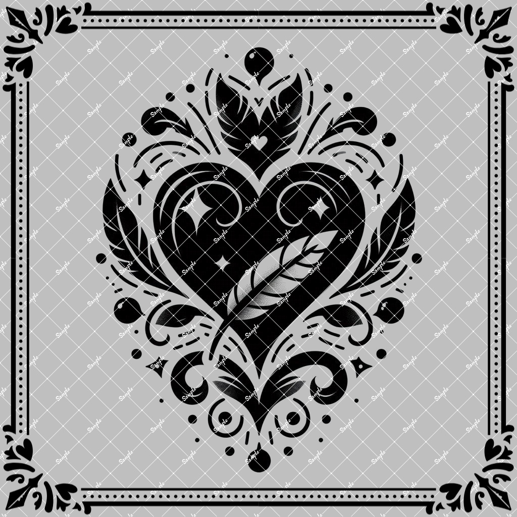 タトゥーデカール：Heart3