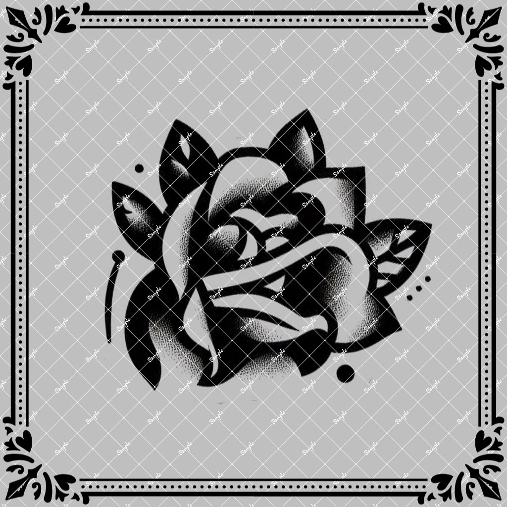 タトゥーデカール：Rose3