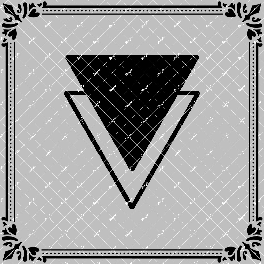  タトゥーデカール：Triangle1