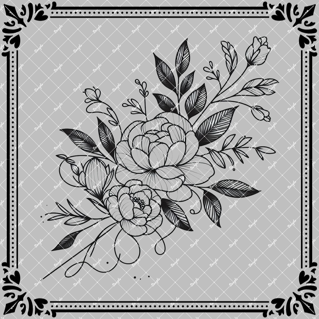 タトゥーデカール：Flower5