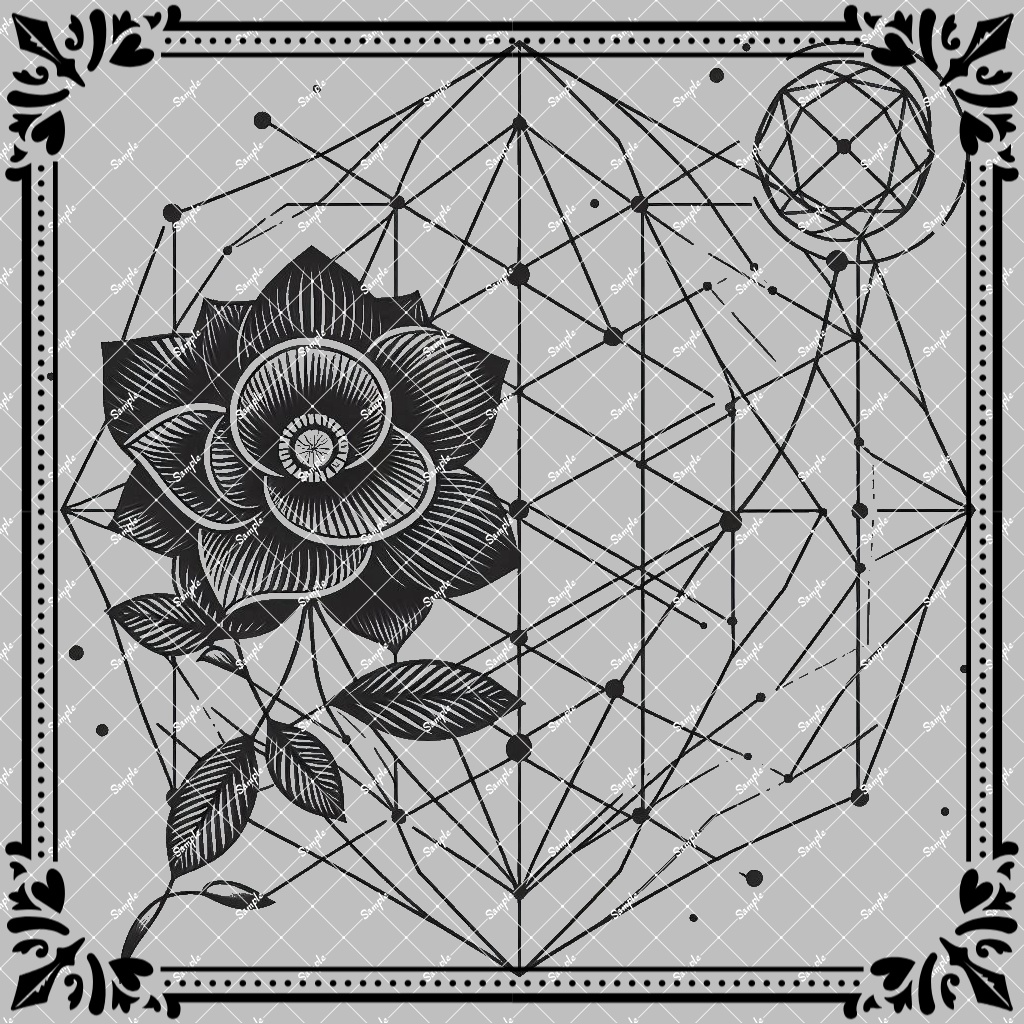 タトゥーデカール：Flower7