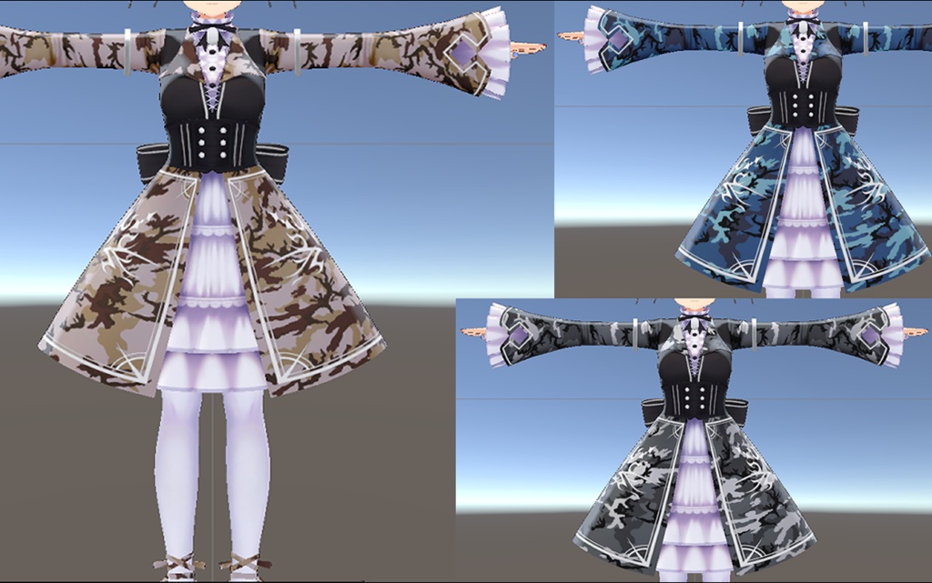 のらきゃっとぷらす(ますきゃっと)用 衣装改変テクスチャ