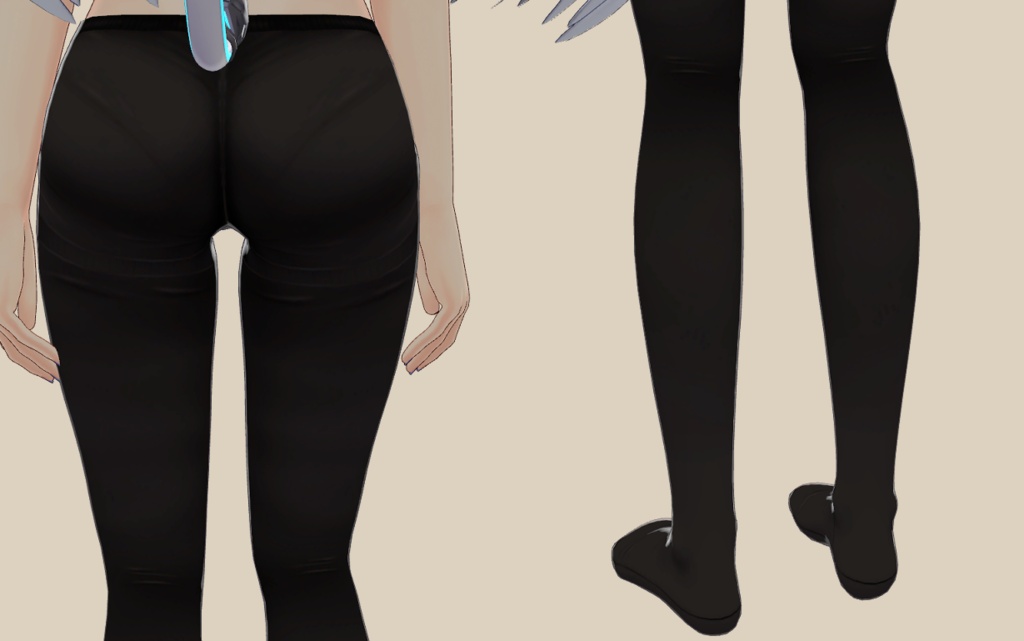 のらきゃっとぷらす(ますきゃっと)用 簡易グレータイツテクスチャ