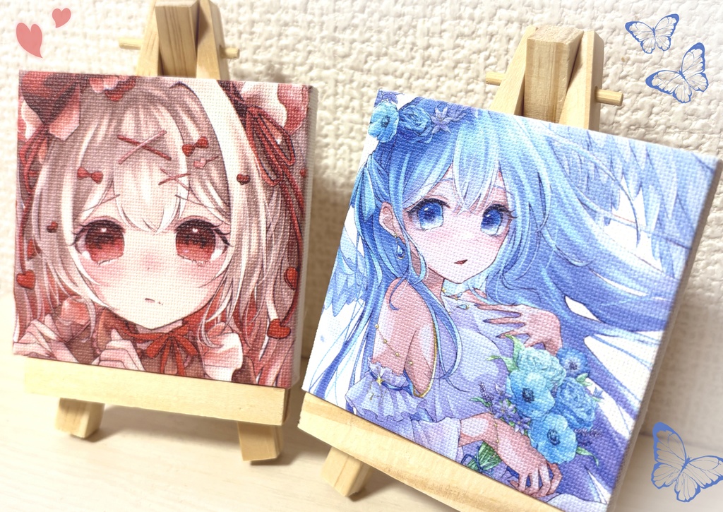 全2種 ミニキャンバス (イーゼル付き)