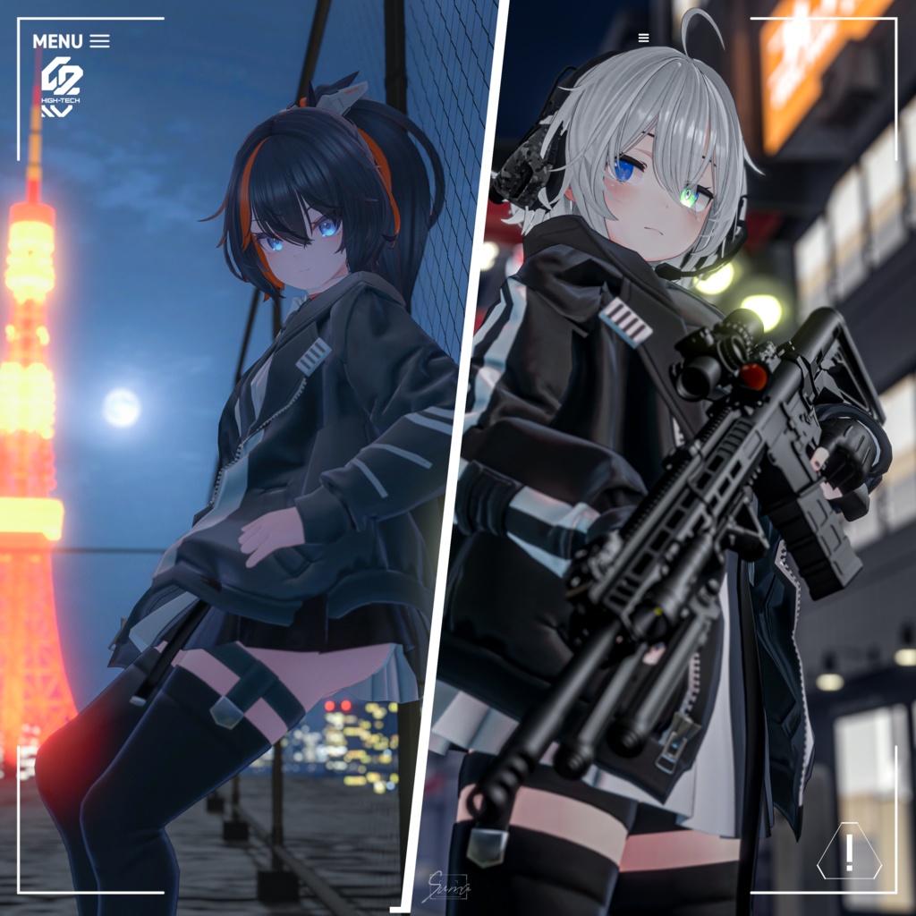 【3D衣装】参八式霊障防護祓衣