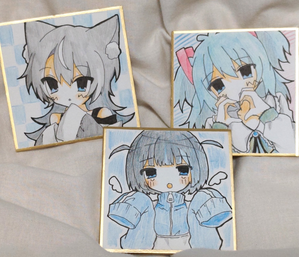 【豆色紙原画】創作少女たち 2