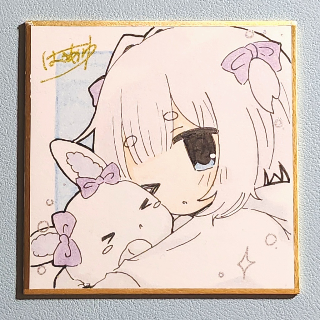 【豆色紙原画】創作少女