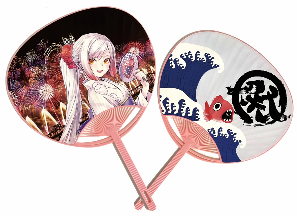 【浴衣ときな＆のどぐろ うちわ】越後屋ときな4周年記念限定グッズ