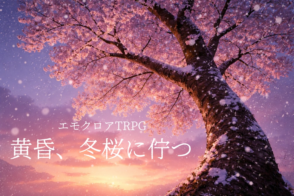 【エモクロアTRPG】黄昏、冬桜に佇つ